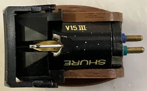 SHURE V15 III CARTRIDGE WITH NEW WOOD BODY & NEW AFTER MARKET VN35E STYLUS : - Picture 1 of 6