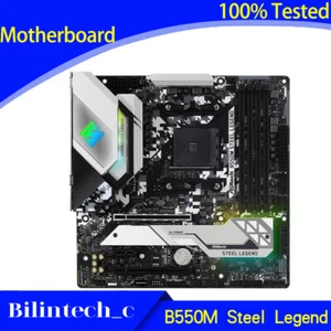 FOR ASRock B550M Steel Legend Motherboard Supports AMD 3600 DDR4 128GB AM4 AMD - Picture 1 of 7