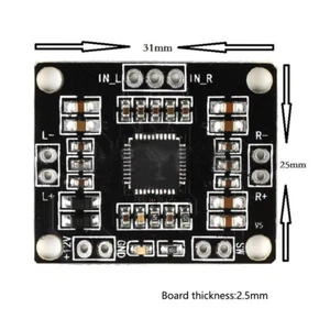 Amplificador de audio estéreo de doble canal mini placa amplificador digital PAM8610 2x15W - Imagen 1 de 3