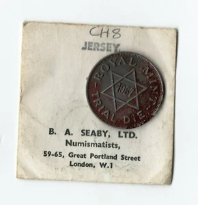 1957 Royal Mint Trial Die Coin - Britannia Moneta  - Picture 1 of 2