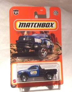 KKar Matchbox - 2020/21 Basic - #100/100 - 2016 Ram Flatbed - Blue & Black - Picture 1 of 3