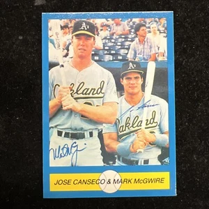 Jose Canseco Mark Mcgwire #8 1989 Pacific Cards & Comics Blue Border - Picture 1 of 4