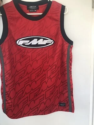 Regata de jersey FMF vermelha e preta média - Imagem 1 de 2