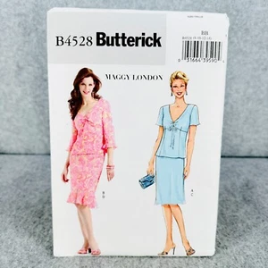Butterick 4528 V Neck Top and A Line Skirt Misses Size 8 14 Sewing Pattern Easy - Picture 1 of 7