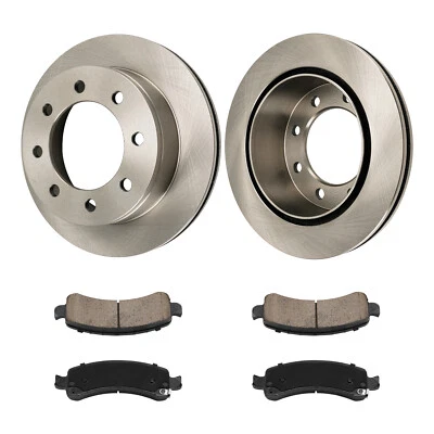 Rear Rotors & Brake Pads For Express 2500 Savana 2500 6.6L 2006 2007 2008-2019 - Image 1 of 4