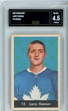 1961 Parkhurst Larry Keenan #13 Graded Vintage Rookie Card GMA 4.5