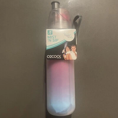 O2COOL Mist 'N Sip Misting Water Bottle 2-in-1 Mist And Sip Function NEW - Image 1 of 2