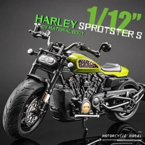 Simualtion 1/12 Scale Harley Sportster S Motorbike Alloy Model Diecast Motor UK - Picture 1 of 8