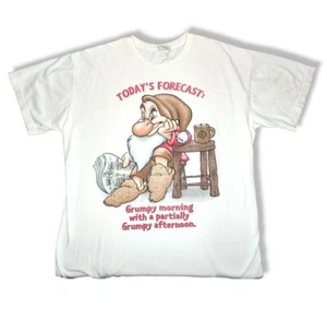 T-shirt Walt Disney Grumpy vintage anni 90 uomo donna unisex Biancaneve taglia unica - Foto 1 di 10