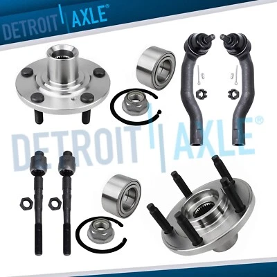 Kit de barras de amarre de bujes de cojinete de rueda delantera de 6 piezas para Ford Edge Lincoln MKX 2007-2010 Foto 1 de 4