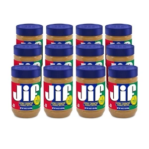 Jif Extra Crunchy Peanut Butter, 16 Ounces (Pack of 12) 16 Ounce - Picture 1 of 7
