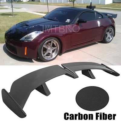 For Nissan 350Z 370Z 54" Rear Trunk Spoiler Racing Wing PRO Style Carbon Fiber - Image 1 of 4