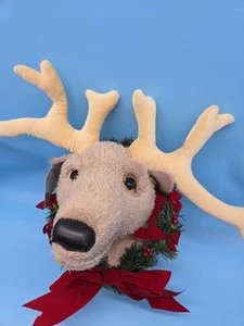 Randy The Reindeer Plush Musical Wall Mount Christmas Decoration Motion Activate - Picture 1 of 5