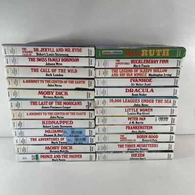 Lot of 24 Great Illustrated Classics Hardcover Baronet Books - Image 1 of 4