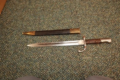 Vintage Antique Weyersberg Kirschbaum & Co Solingen Bayonet & Scabbard SOME RUST - Image 1 of 4