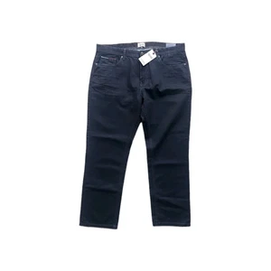 Pantalones de mezclilla rectos Tommy Hilfiger negros para hombre Scanton W 38 X 30 L nuevos con etiquetas - Imagen 1 de 8