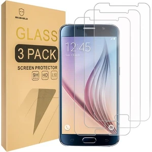 [3-PACK]- Mr.Shield Designed For Samsung Galaxy S6 [Tempered Glass] Screen - Picture 1 of 7