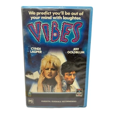 Vibes (1988, VHS) |  Big Box Ex-Rental | Cyndi Lauper Jeff Goldblum | RCA | GC - image 1 of 4