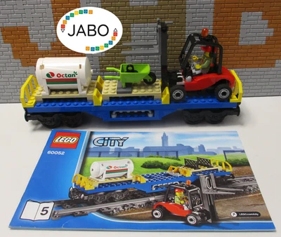 (J 13) Lego vagón de carga con carretilla elevadora y tren BA 5 RC Foto 1 de 4