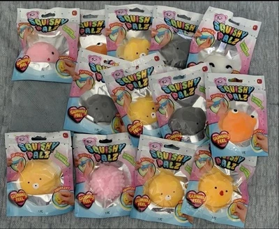 Lote de 13 juguetes sensoriales grandes Squishy Palz tantos para coleccionar favores NUEVO Foto 1 de 4
