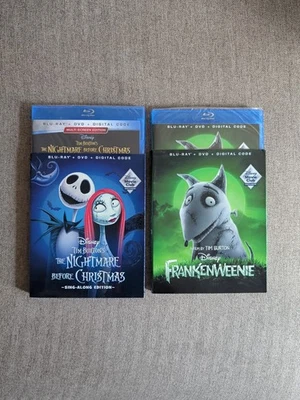 The Nightmare Before Christmas Sing-Along Edition /Frankenweenie New-Sealed - Image 1 of 2