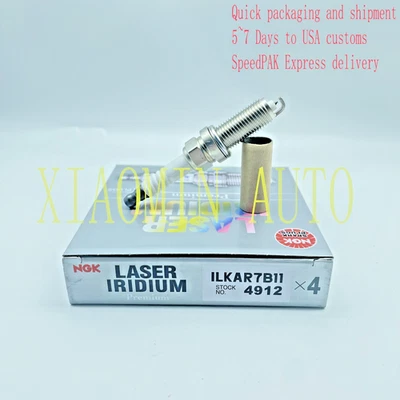 Bujía de iridio 4 piezas NGK 4912 ILKAR7B11 para Toyota Prius 2010-2015 1,8 L L L4 Foto 1 de 4