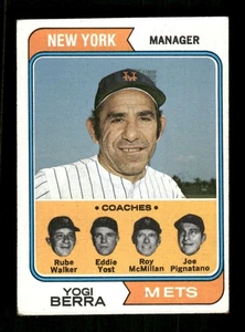 1974 Topps Baseball 179 Yogi Berra MGR VGEX BXCP55 - Picture 1 of 2
