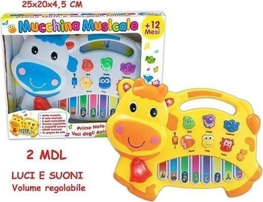 Prima Infanzia - Teorema: Prima Infanzia Gogo - Pianola Musicale Mucca 2 Ass - Immagine 1 di 1