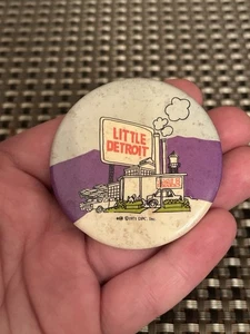 VINTAGE PROMO PINBACK BUTTON #101-096 - LITTLE DETROIT - 1971 - Bild 1 von 2