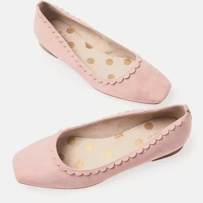 Балетки BODEN из оливковой замши в молочном коктейле розовые размер ЕС 41 США размер 9,5 - Изображение 1 из 4