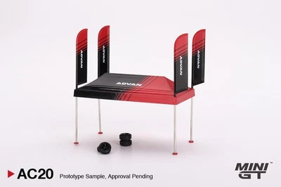 Mini GT #MGTAC20 Paddock Service Tent Set - ADVAN Model - Image 1 of 3