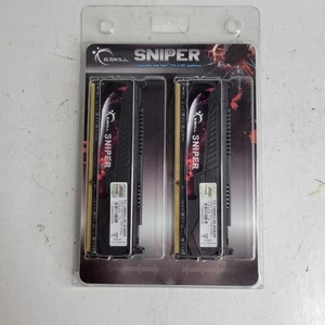 G.Skill Sniper 8GB (2x4GB) RAM PC3-12800 DDR3-1600 SDRAM F3-12800CL9D-8GBSR - Picture 1 of 3