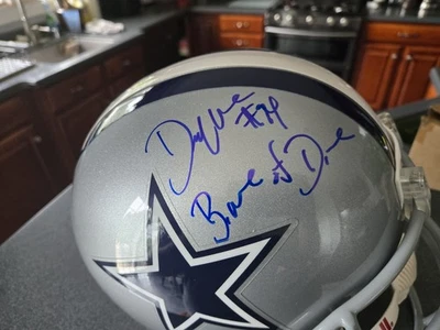 Casco DeMarcus Ware Autografiado Dallas Cowboys Tamaño Completo con Inscripción Certificado Jsa Foto 1 de 4