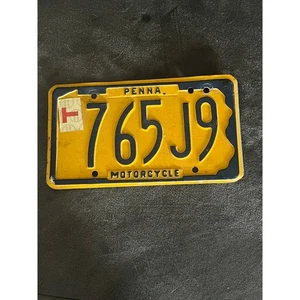 Oldtimer 70’s PA Motorrad Nummernschild - Bild 1 von 2