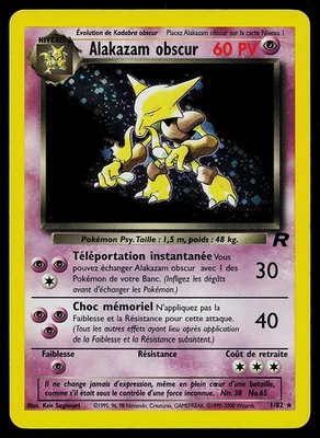 Pokemon Card Dark Alakazam Obscur FRENCH 1/82 Team Rocket Holo FR - Image 1 of 2