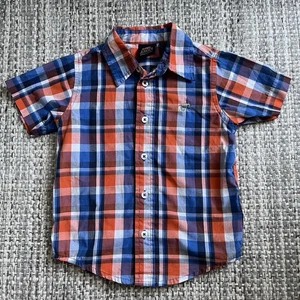 Camisa Wrangler 3T manga corta informal a cuadros con botones vaquero occidental niño pequeño - Imagen 1 de 6