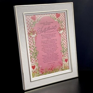Vintage VALENTINE’S DAY Picture Frame Card FOR WIFE By Rousana Cards + Box - Picture 1 of 4