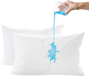Waterproof Pillow Protector โ Standard Size Pillow Covers with Hidden Zipper, TP - Picture 1 of 12