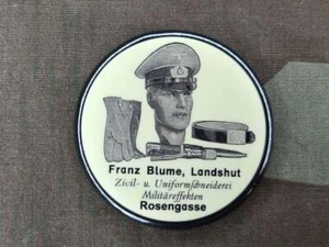 Reproduction WWII German Military Uniform Advertising Pocket Mirror Replica 40s - Picture 1 of 6