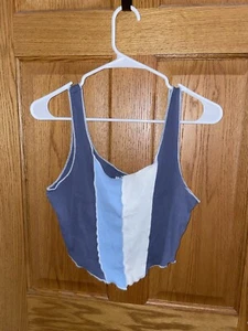 Hollister Tank Womens Blue Flowy Tank Top Large - Picture 1 of 3