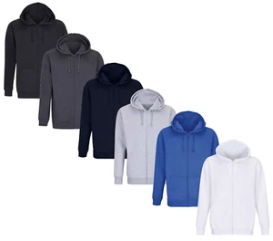 SOL'S Unisex Cotton/Recycled Polyester Full Zip Hoodie - Picture 1 of 8