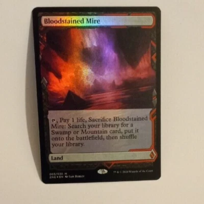 Bloodstained Mire Foil Expedition NM MTG Zendikar Rising Magic the Gathering - Image 1 of 2