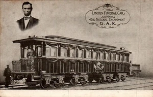 Toledo OH Lamson Bros Co Abraham Lincoln Funeral Car c1910 Vintage Postcard GAR - Picture 1 of 2