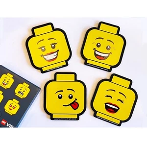 LEGO 5007623 Minifigure 4 Dual Sided Coasters NEW SEALED In Hand FREE SHIPPING - Picture 1 of 7