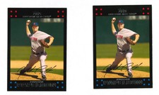TWO (2) 2007 Topps #310 Red Sox' Phillies' & Nationals' Jonathan Papelbon