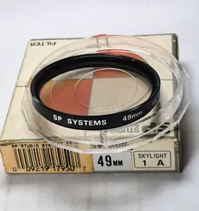 49mm Skylight 1A Glass Lens Filter Genuine New 49 mm sklight1A Japan SP Studis - Picture 1 of 3