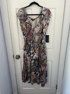Mlle Gabrielle Colorful Midi Sundress Women Size Medium NWT - Picture 1 of 8