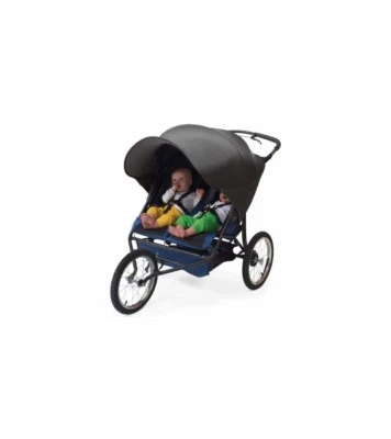 Excelente USADO Kiddopotamus RayShade Doble Protección UV Cochecito Parasol Foto 1 de 4