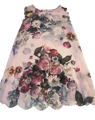 TED PANAKER TALLA S M, PINTURA AL ÓLEO ROSA FLORAL CAFTÁN VESTIDO DE PLAYA CUBIERTA Foto 1 de 3