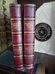 1831_Waverly_Kenilworth, 2 Vols_Sir Walter Scott_Cadell Edition_Very Good - Picture 1 of 15